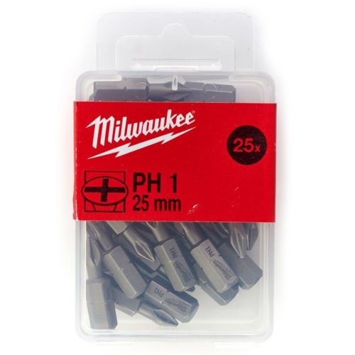 Milwaukee Csavarozó bit - 25 mm - PH 1 - 25 db/csomag