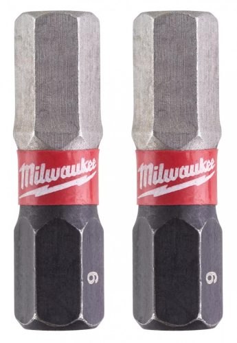 Milwaukee Shockwave Impact Duty™ csavarozó bit | 25 mm | Hex 6 mm | 2 db/bliszter
