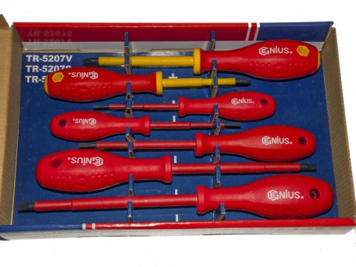 Genius Tools szigetelt csavarhúzó készlet - 7 darabos