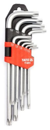Yato Torx kulcs készlet - 9 részes - T10-T50