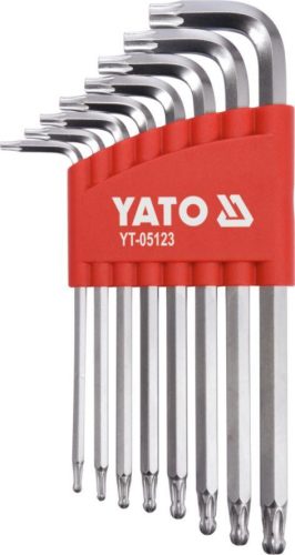 Yato Torx kulcs készlet - 8 részes - T9-T40 - gömbfejű